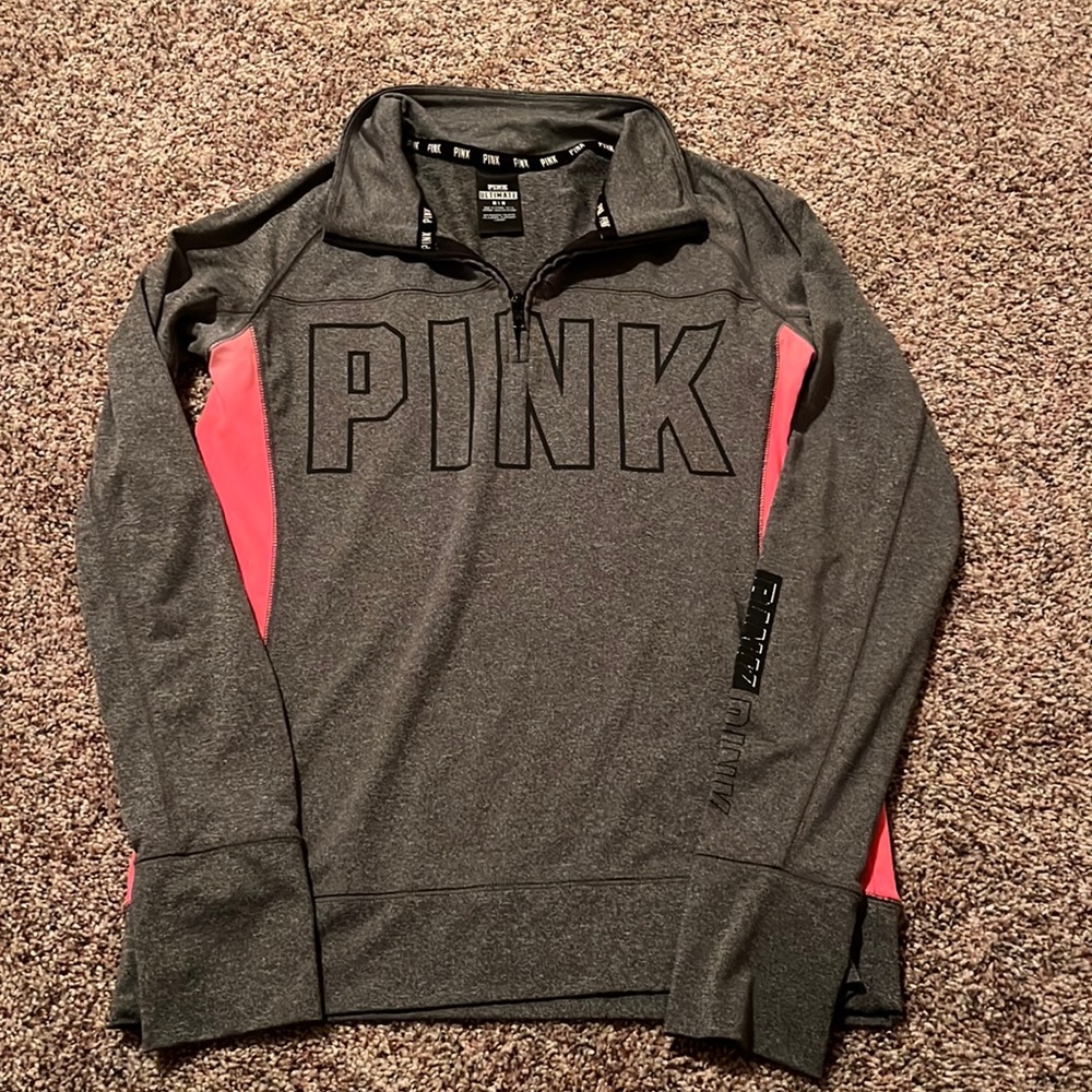 Pink quarter zip
